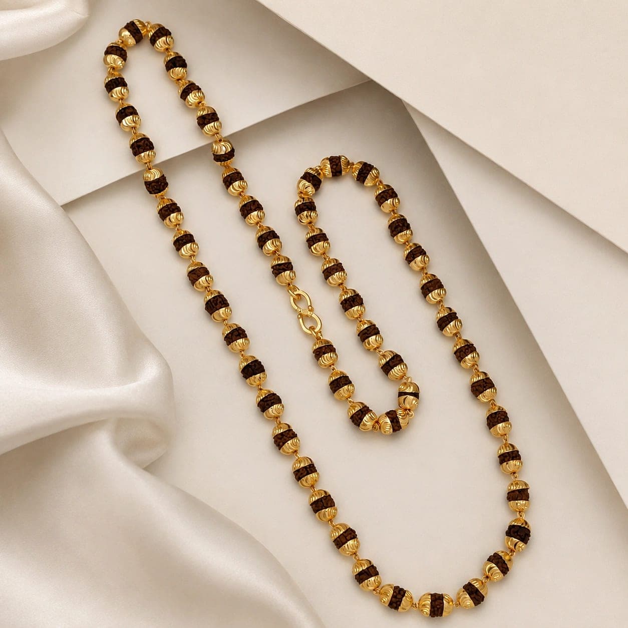 Brass Micro Polish Rudraksha Mala - photo 2