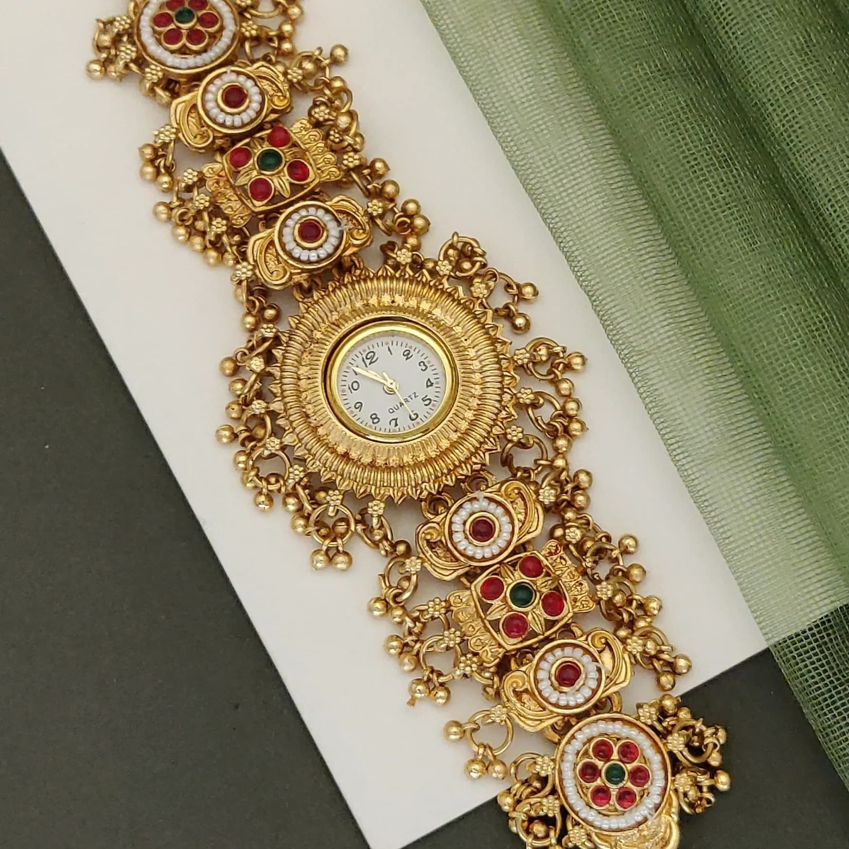Gold-Plated AD Bangle Set with CZ Stones for Festive Wear